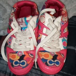 Size 5 1/2 COACH tennis shoes